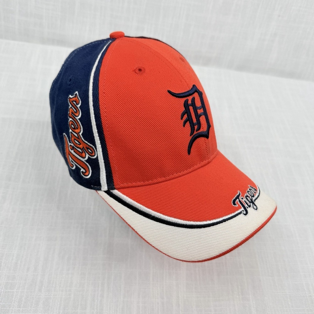 Pre-owned Detroit Tigers Fan Favorite Navy/Orange adjustable Hat Embroidered
